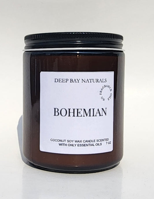 Bohemian essential oil candle